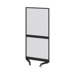 [TKT4SKT0818BKUNB1] Mobile Type 4 Fully Glazed Screen Black Frame  - 800W X 1800H Band 1