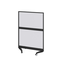 [TKT4SKT1015BKUNB1] Mobile Type 4 Fully Glazed Screen Black Frame  - 1000W X 1500H Band 1