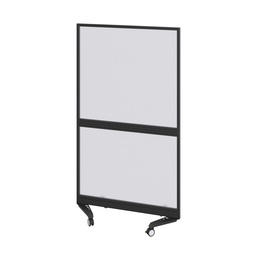 [TKT4SKT1018BKUNB1] Mobile Type 4 Fully Glazed Screen Black Frame  - 1000W X 1800H Band 1