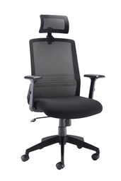 [CH3300BK] Denali High-Back Office Chair with Headrest