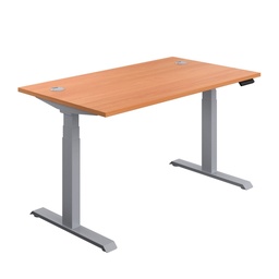 [ECSS1880CPBESV] Economy Sit Stand Desk (FSC) | 1800 X 800 | Beech/Silver | 