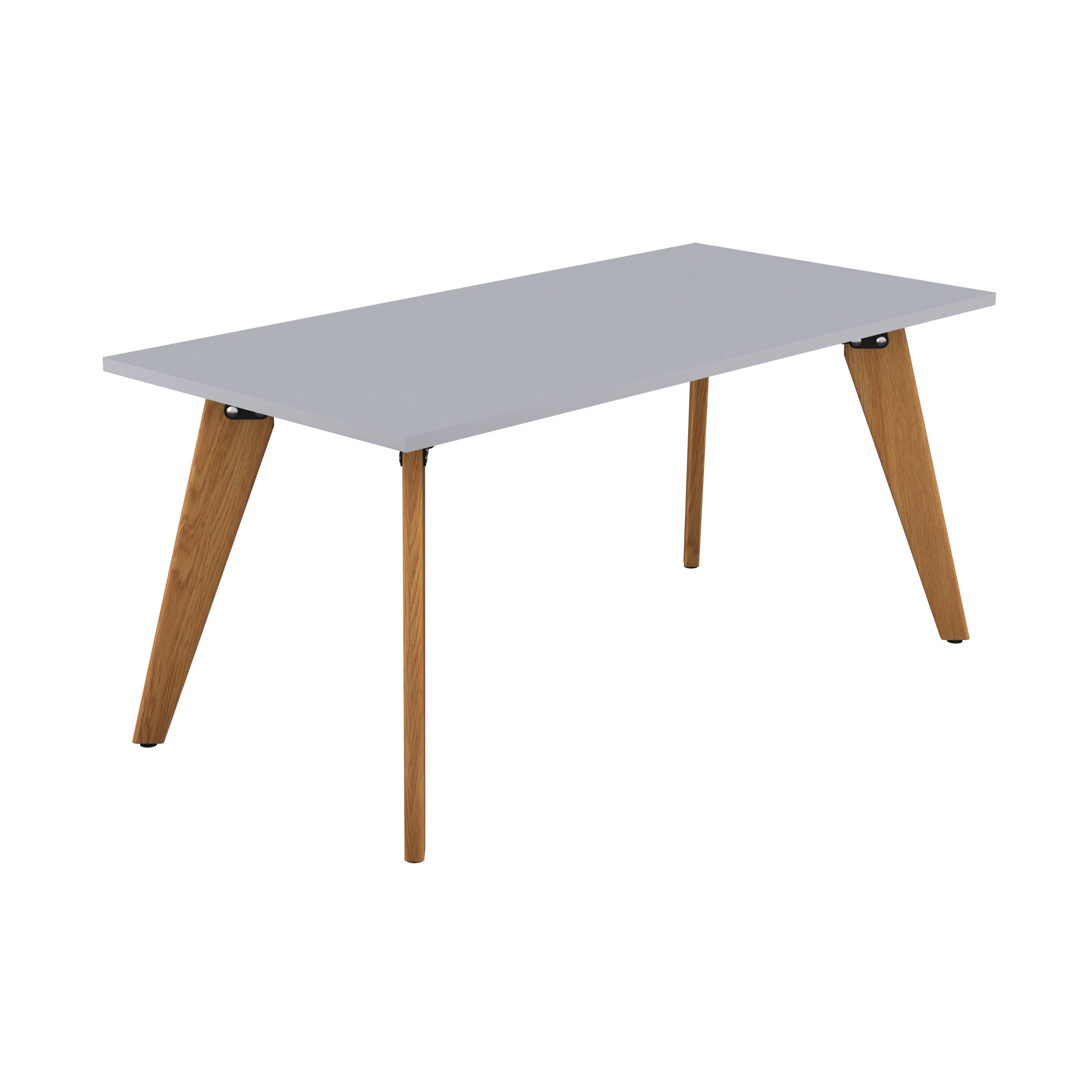 PLATEAU RECTANGULAR TABLE WITH OAK LEGS