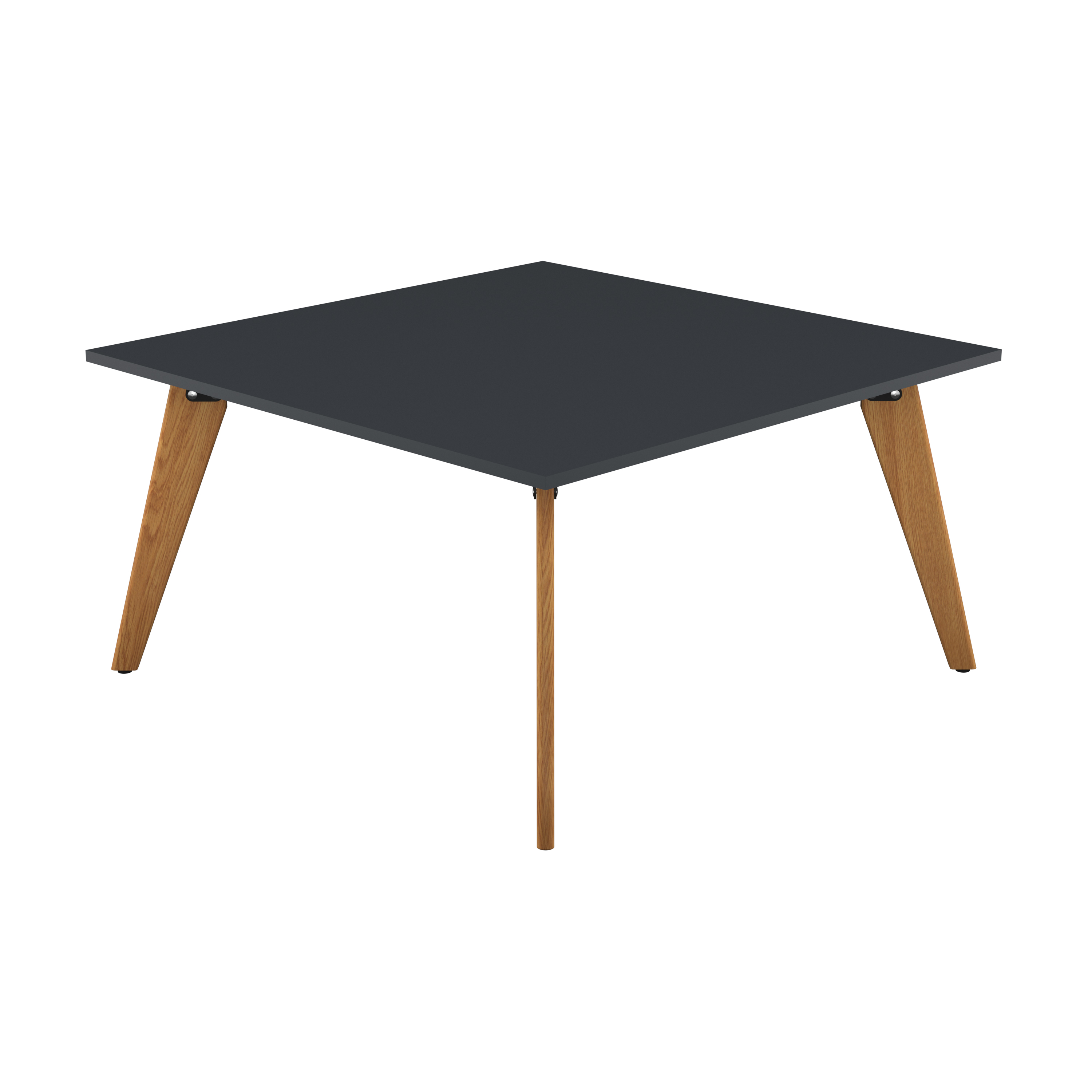 PLATEAU SQUARE TABLE WITH OAK LEGS