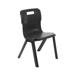 [T5-RBK] Titan One Piece Retold Chair | Size 5 | Black