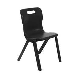 [T6-RBK] Titan One Piece Retold Chair | Size 6 | Black