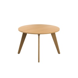 [ZPLA1200DB] PLATEAU 1200 ROUND TABLE - ELLMAU BEECH WITH OAK LEGS