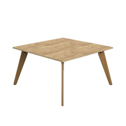 [ZPLA1414SNNO] PLATEAU 1400 SQUARE TABLE - NATURAL NEBRASKA OAK WITH OAK LEGS