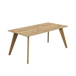 [ZPLA1890RNNO] PLATEAU 1800 X 900 RECTANGULAR TABLE - NATURAL NEBRASKA OAK WITH OAK LEGS