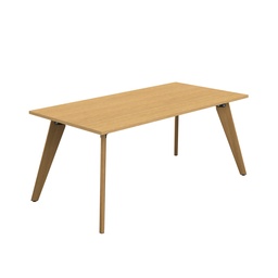 [ZPLA1890RSO] PLATEAU 1800 X 900 RECTANGULAR TABLE - SORANO OAK WITH OAK LEGS
