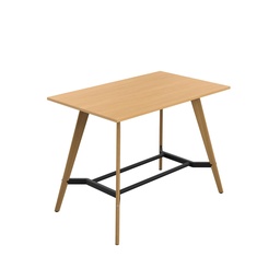 [ZPLAP1610RB] PLATEAU POSEUR 1600 X 1000 RECTANGULAR TABLE - ELLMAU BEECH WITH OAK LEGS