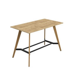 [ZPLAP1810RNNO] PLATEAU POSEUR 1800 X 1000 RECTANGULAR TABLE - NATURAL NEBRASKA OAK WITH OAK LEGS