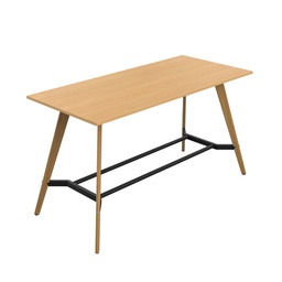 [ZPLAP2210RB] PLATEAU POSEUR 2200 X 1000 RECTANGULAR TABLE - ELLMAU BEECH WITH OAK LEGS