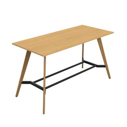 [ZPLAP2210RSO] PLATEAU POSEUR 2200 X 1000 RECTANGULAR TABLE - SORANO OAK WITH OAK LEGS